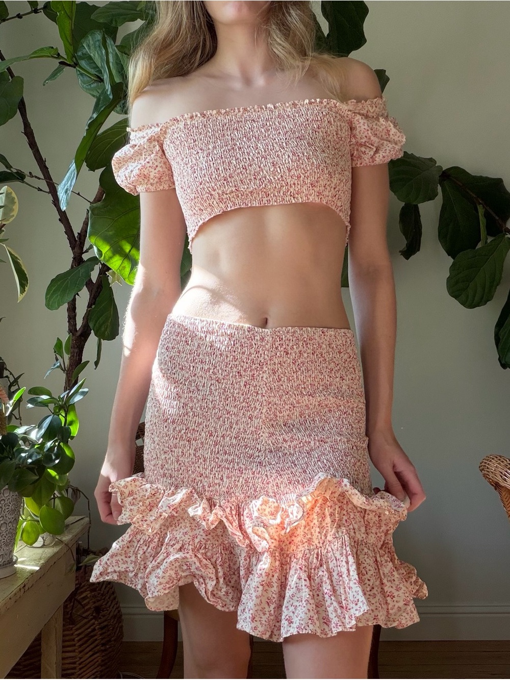 By TiMo floral skirt set
